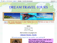 Tablet Screenshot of dream-travel-tours.com